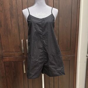 Black hundred percent cotton romper by All Golden